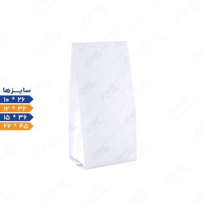 پاکت بغل کاست سفید مات