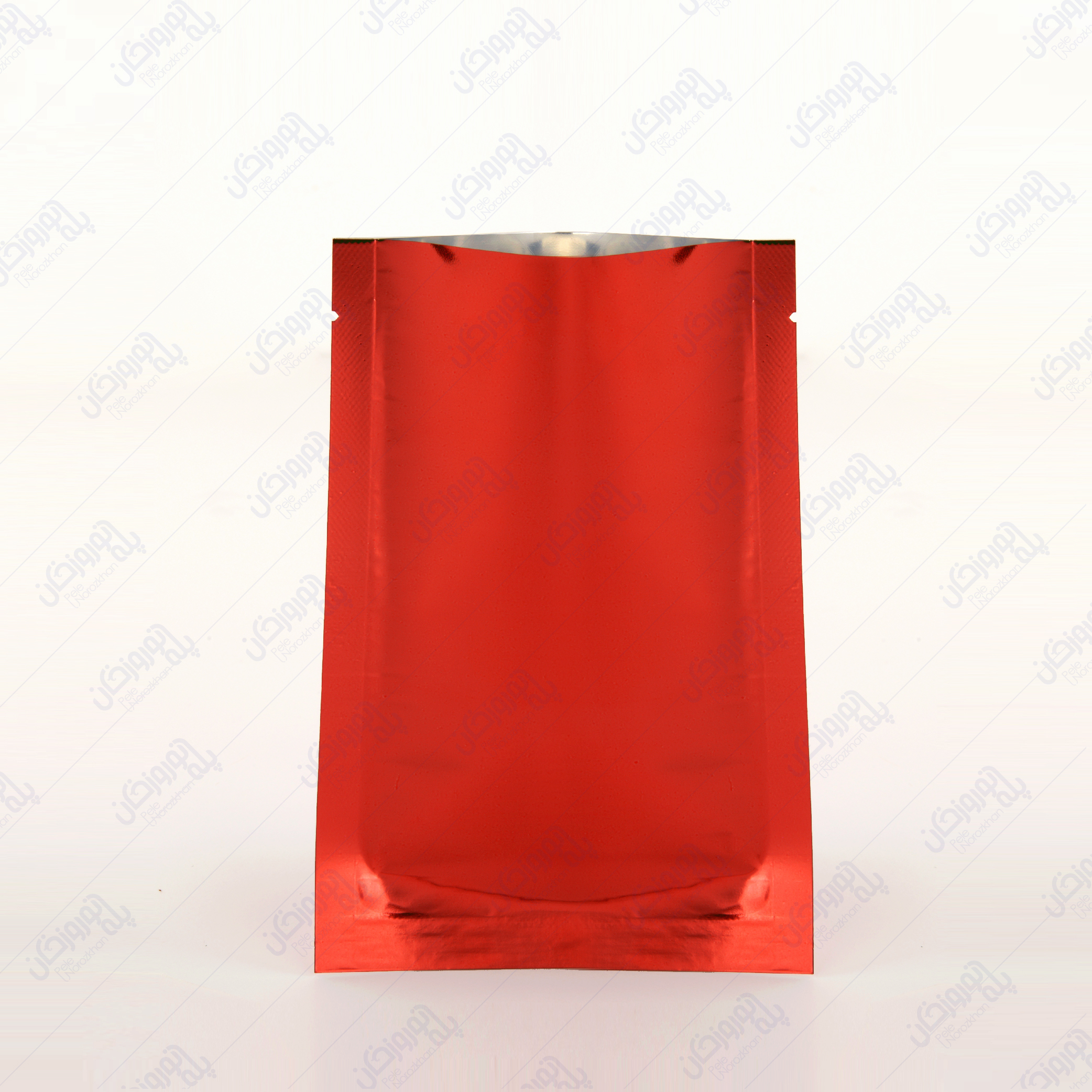 پاکت سه طرف دوخت بدون زیپ قرمز براق پاکت سه طرف دوخت بدون زیپ قرمز براق