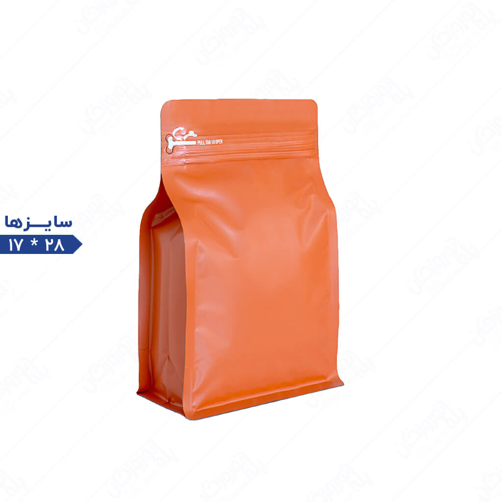 نارنجی پاکت باکس پوچ نارنجی مات