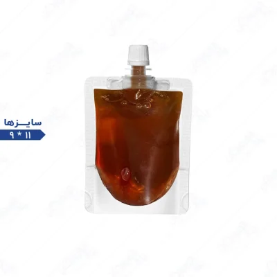 پاکت شیردار سه لایه شفاف مات (پاکت شات قهوه)